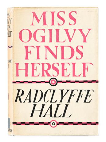 RADCLYFFE HALL (1880-1934) Miss Ogilvy Finds Herself, Signed Copy.
